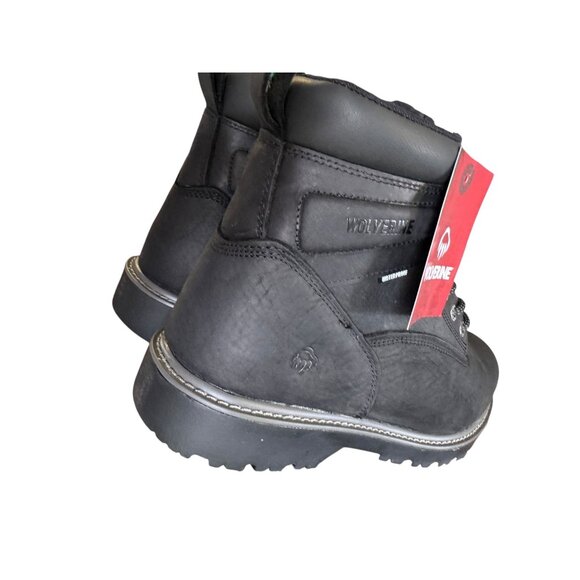 Wolverine Men's Black Waterproof Leather Work Boots Size 11.5 NIB - Picture 5 of 13